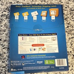 Avery 5168 White Shipping Labels 3.5 x 5 in 400 Pack Laser TrueBlock Technology