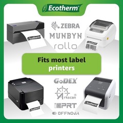 3″ x 3″ Thermal Label Rolls – 2100 Blank White Adhesive Stickers for Printers