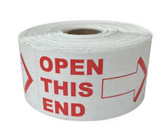 Shipping Labels- 2×4 Open This End (Arrow up) 500 labels per roll, 1-12 Rolls