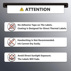 1.5″ x 1″ 38 mm x 25 mm Thermal Address Barcode Labels – FIVE ROLLS