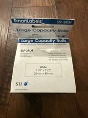 Seiko Address Label High Capacity Rolls SLP-2RLH 1-1/8” X 3-1/2” 2-Rolls 520
