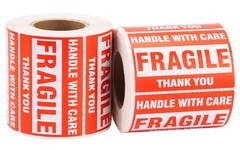 8 Rolls 4000 2×3 Fragile Stickers Handle with Care Self Adhensive Shipping Label