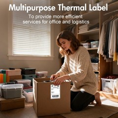 Thermal Direct Labels – 4 x 6 inches Per Fanfold Labels – Pack of 500 Perfora…