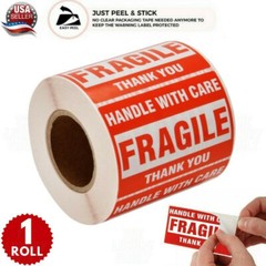 2×3 Fragile Stickers 1 Roll 500pcs Fragile Label Sticker Handle With Care