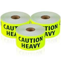 Caution Heavy Labels (4 x 2 inch, Fluorescent Yellow – 900 Labels) Warning He…