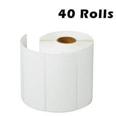 40Rolls 750 Labels 4×2 Direct Thermal for Zebra LP 2824 2844 2442 Eltron ZP450