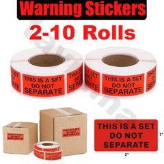 2-10 Rolls Warning Stickers Shipping Mailing Label THIS IS A SET DO NOT SEPARATE