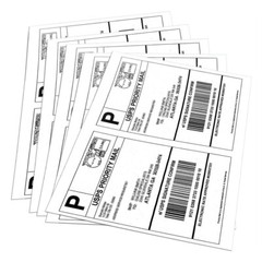 1000 Premium 8.5″ X 5.5″ Half Sheet Self Adhesive Shipping Labels 2 Per Sheet