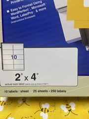 Avery Ink Jet Labels 8160 25 Sheets x 30 Labels = 750 Labels NEW