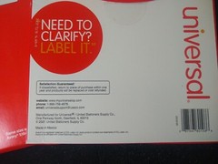 Lot of 2 Universal Laser Printer Permanent Labels 3 1/3 x 4 White 600/Box 80108