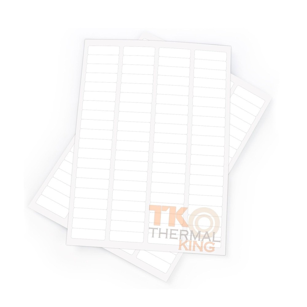 100 Sheets 1/2×1 White Address Labels Sticker Sheets Shipping Mailing Labels