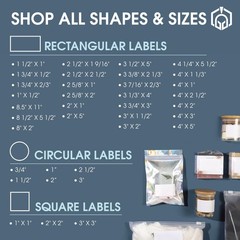 2.5″ X 2.5″ Matte White Printable Square Labels (30 Sheets, 360 Stickers) Pro…