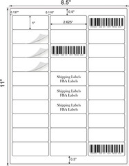 1″ x 2-5/8″ Address Labels 900 Labels Sticker Paper for Laser/Ink Jet Printer ma