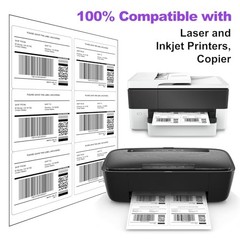 600 Shipping Address Labels 3-1/3″ x 4″ 100 Sheets Laser Inkjet Printer Stickers