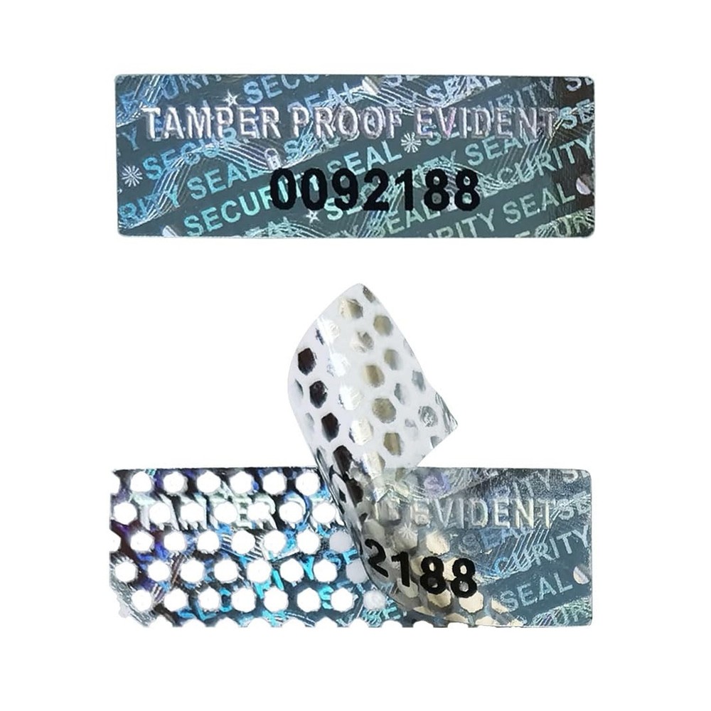 580 Pieces Tamper Proof Evident Stickers Hologram Labels Security Seals Holog…
