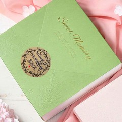 2 Inch Wreath Design with 3 Lines for Writing (500 Labels per roll) Natural B…