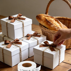 500Pcs Cottage Food Law Labels Stickers, 1.97X0.98 Inch/5 X 2.5 Cm Adhesive Bake