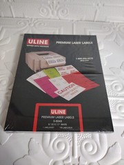 Uline 100 Premium Laser Labels S-5045 8 1/2″ X 11″ White, NEW