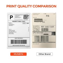 Direct Thermal Shipping Labels, 880 Pcs/4 Rolls