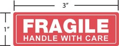 5 Rolls 5000 1 x 3 FRAGILE HANDLE WITH CARE Stickers Labels