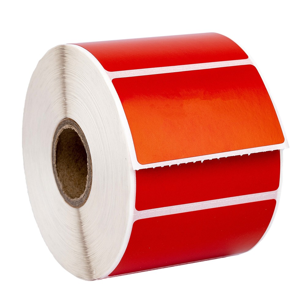 ZEBRA 2.25 x 1.25 RED Direct Thermal Labels – (12) Rolls LP2824 ZP450 LP2844