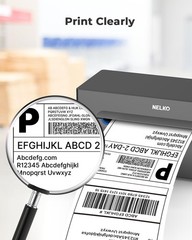 Nelko Genuine 4×6 Direct Thermal Shipping Label (Pack of 500 Fan-Fold Labels)…