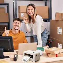1000Labels 4×6 Fanfold Direct Thermal Shipping Labels Blank for Zebra and Rollo