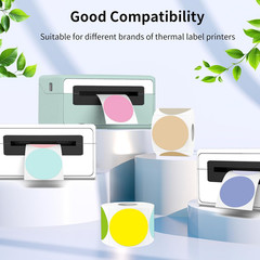 2 Inch round Thermal Label Stickers, Circle Thermal Stickers Labels, Waterproof