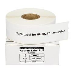 DYMO LW 30252-R REMOVABLE Address Labels – 100 Rolls of 350 – FREE FAST SHIP !