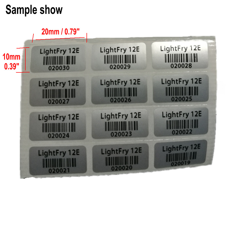 5000pcs CUSTOM Print warranty security sticker label VOID seals 0.78″‘ x 0.39”
