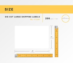 Non-OEM Fits BROTHER DK-1241 Labels (4″ x 6″) – (12) Rolls of 200 + (2) FRAMES