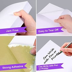 600 Shipping Address Labels 3-1/3″ x 4″ 100 Sheets Laser Inkjet Printer Stickers