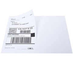 200x Shipping Address Labels 8.5×5.5 Half Sheet Self Adhesive Rectangle Corner