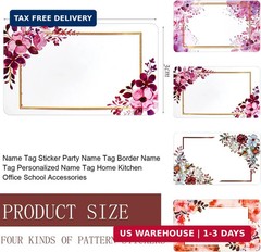 Labels for Jars 2″ x 1.2″ 250 Pcs Bottle Labels 4 Colors Name Tag Stickers Water