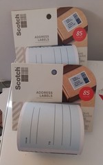 2 Count Scotch 85 count Address Labels 3″x 4″ 10 Yard Roll (170 total labels)
