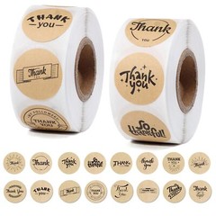 1000 Pcs 1 Inch Thank You Stickers Thank You Stickers Roll Thank You…