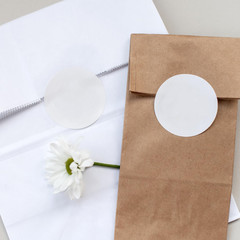 White Color Coding Dot Labels round Semi Gloss Paper Stickers Adhesive Label – D
