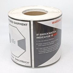 SPOTSEE ShockWatch 26107 Companion Labels, White & Black. Roll of 500. New