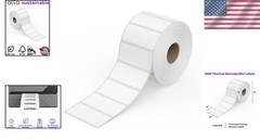 Direct Thermal 2×1 Barcode Labels – 1,000 Count for Shipping & Inventory