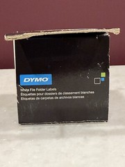 DYMO 30327 LabelWriter 1-UP File Folder Labels 9/16 x 3 7/16 White 130/Roll x 1