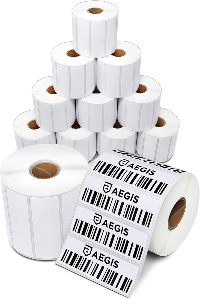 – 3″ X 1″ Direct Thermal Labels (15600 Count, 12 Rolls) – Inventory SKU Barcode