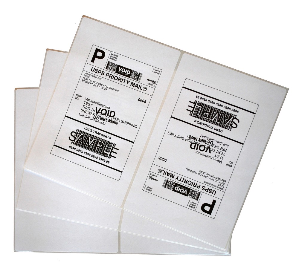 Labels 8.5×5.5 800 Shipping 8.5×5.5 Half-Sheet Self Adhesive VM Brand Labels
