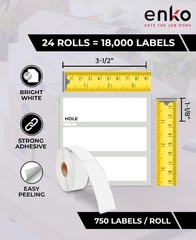30252 Direct Thermal Address, Shipping and Barcode Labels (1-1/8 x 3-1/2 inch…