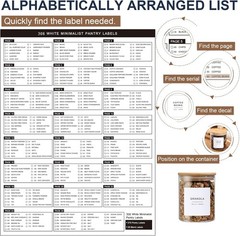 308 Personalized Pantry Labels – Waterproof, Minimalist Design for Food Storage
