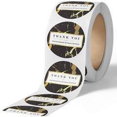 Thank You Stickers Small Business (1.5″ Round, 400 Label Per Roll) by Modern 5th
