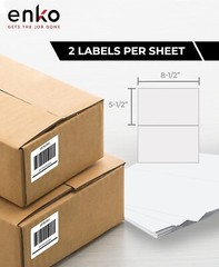 BPA-Free 5-1/2 x 8-1/2 Inch Label Pack – 1,100 Sharp Print Labels for All Needs