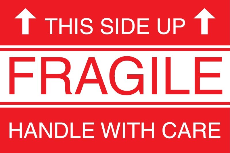 fragile handle with care stickers