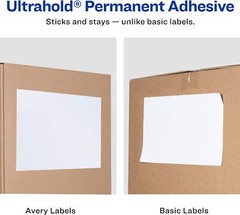 Avery Shipping Labels, 8-1/2 x 11, 25 Labels per Pack, Case of 5 Packs 125 Total