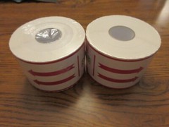 3″ X 5″ ARROWS THIS END UP LABEL STICKERS, 500 Per Roll-FREE SHIPPING