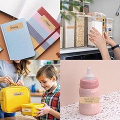 Removable Kraft Label Stickers- Writable Gift Tag Stickers Labels, Self-Adhes…